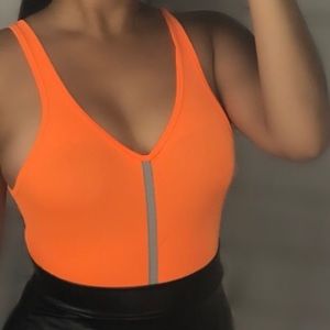 Orange bodysuit